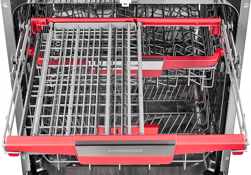 Встраиваемая посудомоечная машина Kuppersberg/ KITCHEN RETAIL / Встраиваемая посудомоечная машина Kuppersberg, количество корзин: 3, ширина 60 см, 14 комплектов, электронное управление, цифровой дисплей, отсрочка старта до 24 часов, 7 программ, 7 температурных режимов, луч на полу, использование таблеток «3 в 1», тип сушки: конденсационная, индикация наличия соли и ополаскивателя, частичная защита от протечек, самодиагностика, уровень шума 47 дБ, класс энергопотребления А++, "луч на полу"