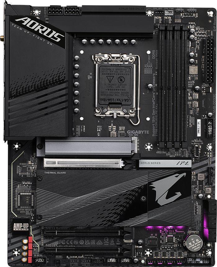 Материнская плата/ MB GIGABYTE INTEL Z790 s1700, 4xDDR5(192GB), HDMI 2.0/DP, 1xPCIe 5.0x16, 1xPCIe 4.0x16, 1xPCIe 3.0x16, 1xLAN (2.5GbE), Wi-Fi, BT, 6xSATA 6Gb/s, 4xM.2, 1xUSB-C, 5xUSB 3.2, 4xUSB 2.0, ATX