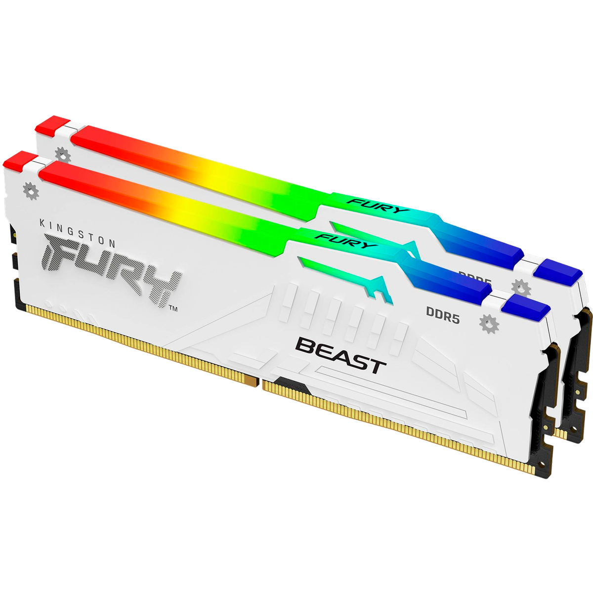 Память DDR5 2x32GB 6000MHz Kingston KF560C30BWEAK2-64 Fury Beast RGB RTL Gaming PC5-48000 CL30 DIMM 288-pin 1.4В kit single rank с радиатором Ret