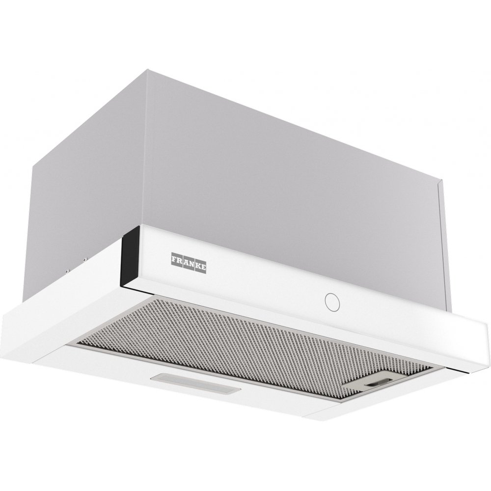 Вытяжка Franke/ Best, Вытяжка TOUCH WH 50, 50см, 750 м3/ч, сенсорное управление, LED освещение, Угольный фильтр Ф-07 (приобретается отдельно), цвет: нержавеющая сталь, лицевая планка: белое стекло