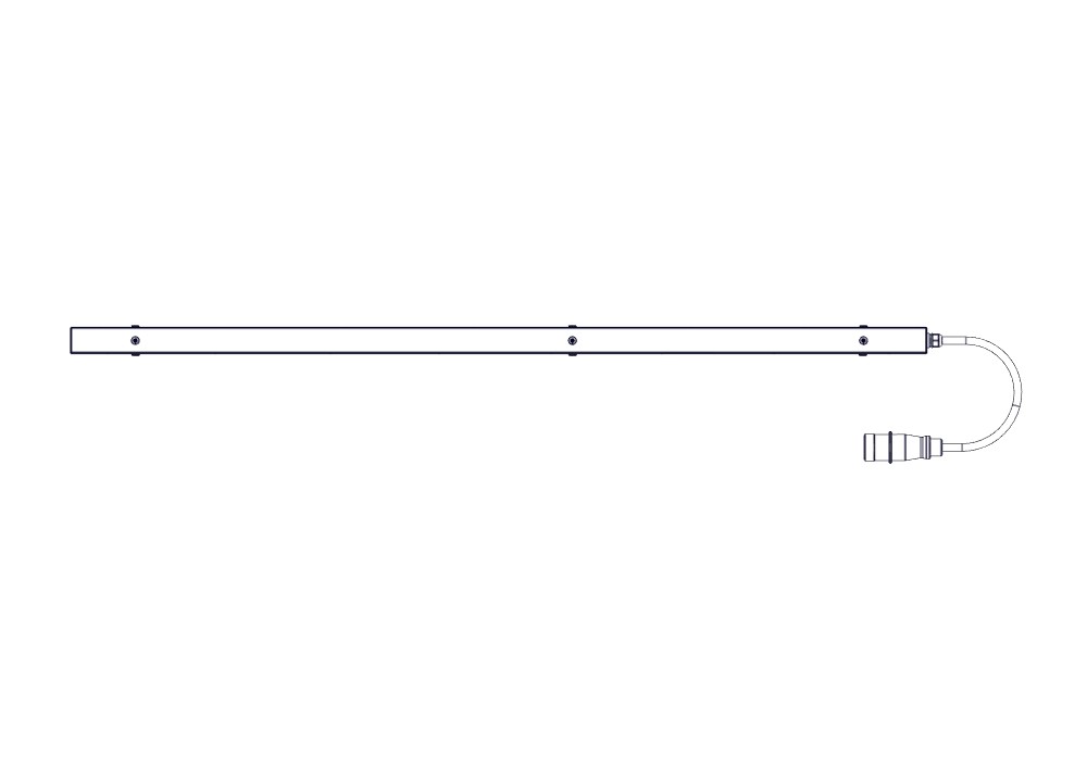 БРП Uniprom, управляемый, 0U, 400В, 3Ф, 16A, 36xC13 6xC19, 3м кабель, IEC309