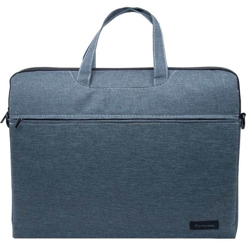Сумка для ноутбука 15.6" Portcase KCB-165 Grey серый нейлон/полиэстер