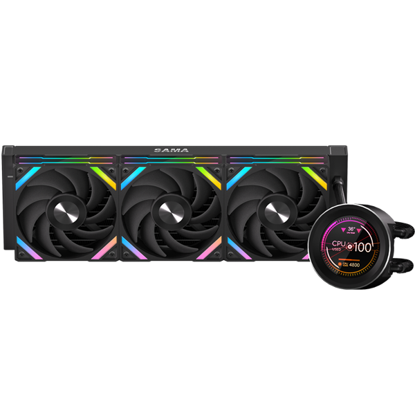 СЖО SAMA Q60-BKWANNO3-G, 360мм, ARGB, LGA1851/AM5