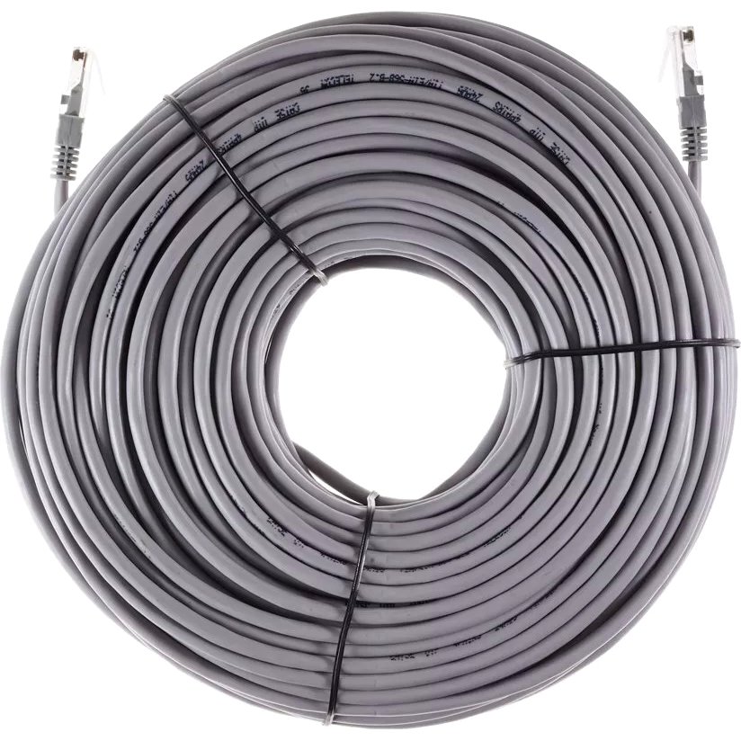 Патч-корд UTP кат.5e, 50м, RJ45, серый, TELECOM (NA102--50M)
