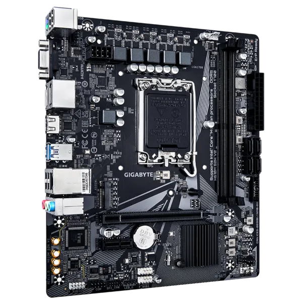 Материнская плата/ MB GIGABYTE INTEL H610 s1700, 2xDDR5(64GB), D-SUB/HDMI 2.1/2xDP, 1xPCIe 4.0x16, 1xPCIe 3.0, 1xLAN, 4xSATA 6Gb/s, 1xM.2, 2xUSB 3.2, 4xUSB 2.0, 1xPS/2, mATX