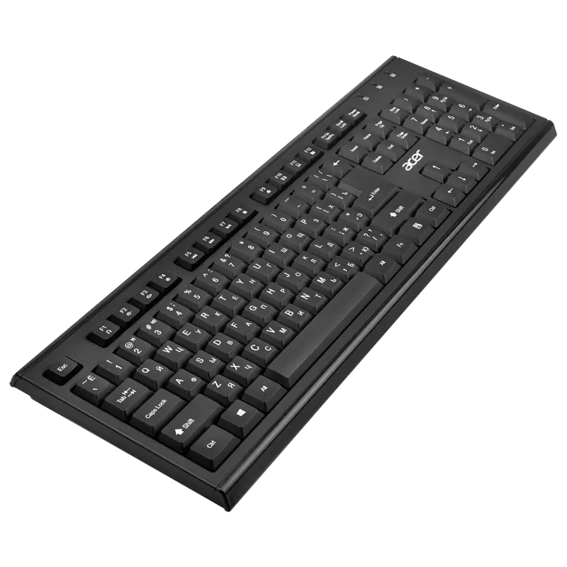 Набор клавиатура+мышь/ Беспроводной набор (клав+мышь) ACER OKR120 Wireless 2.4G combo set black