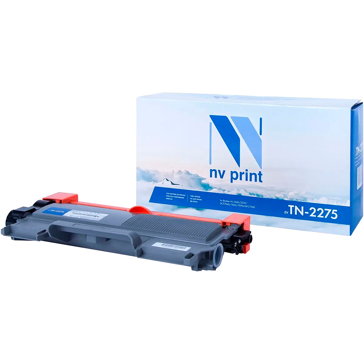Картридж NVPrint совместимый Brother TN-2275T для HL-2240R/2240DR/2250DNR/DCP-7060DR/7065DNR/7070DWR/MFC-7360NR/7860DWR/FAX-2845R/FAX-2940R (2600k)