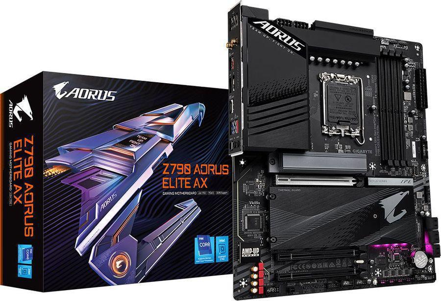 Материнская плата/ MB GIGABYTE INTEL Z790 s1700, 4xDDR5(192GB), HDMI 2.0/DP, 1xPCIe 5.0x16, 1xPCIe 4.0x16, 1xPCIe 3.0x16, 1xLAN (2.5GbE), Wi-Fi, BT, 6xSATA 6Gb/s, 4xM.2, 1xUSB-C, 5xUSB 3.2, 4xUSB 2.0, ATX