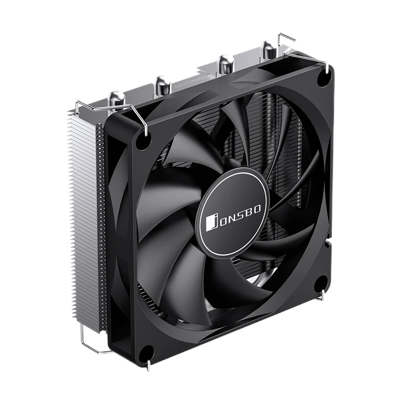 Кулер для процессора/ CPU Cooler JONSBO HP-400S (160W, 4-pin PWM, 36.7mm, Al/Cu, 4x6mm, 1x90mm, 38.18CFM, 34.0dBA, 2800RPM, S: 1700/1200/115X, AM4/AM5 Black)