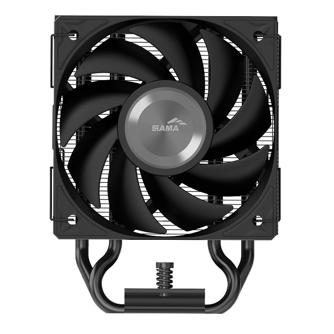 Кулер для процессора/ CPU Cooler SAMA X40 (200W, 4-pin PWM, 133.5mm, 4x6mm, 1x100mm, 50.1CFM, 35.2dBA, 2600RPM, S: 1851/1700/1200/115X, AM5/AM4, black)