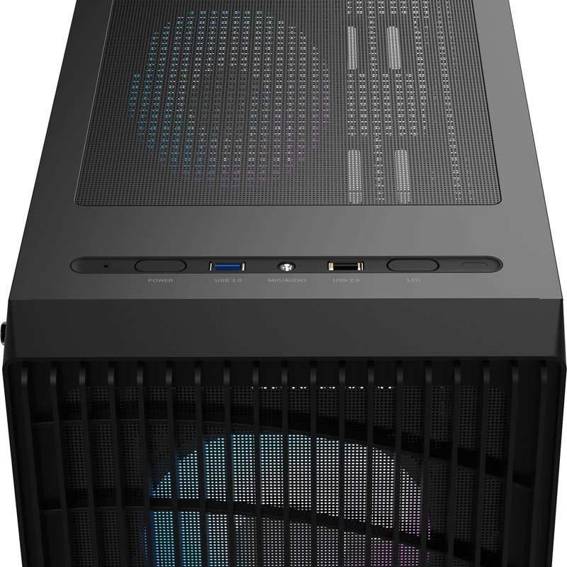 Корпус ПК без блока питания/ Case Ocypus Gamma C70 BK ARGB, Midi-Tower, TG, 4x120mm ARGB, 1xUSB-A 3.0 + 1xUSB 2.0, ATX, mATX, mITX Black