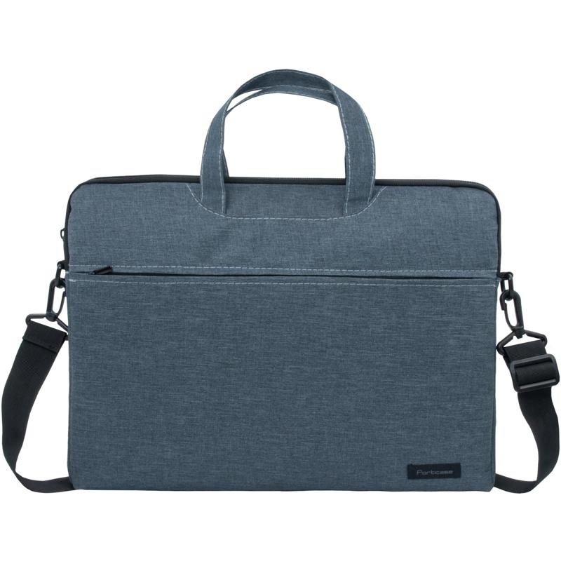 Сумка для ноутбука 15.6" Portcase KCB-165 Grey серый нейлон/полиэстер