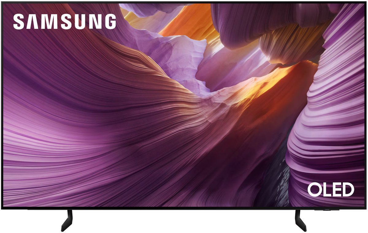 Телевизор 77'' Samsung/ 77", OLED, Ultra HD, Tizen Smart TV, 120 Hz, HDR10+, Wi-Fi, Voice, DVB-T2/C/S2, Bluetooth, CI+(1.4), FreeSync Premium, 2.0Ch 20W, OTS Lite, 4HDMI, 2USB, Black 2025