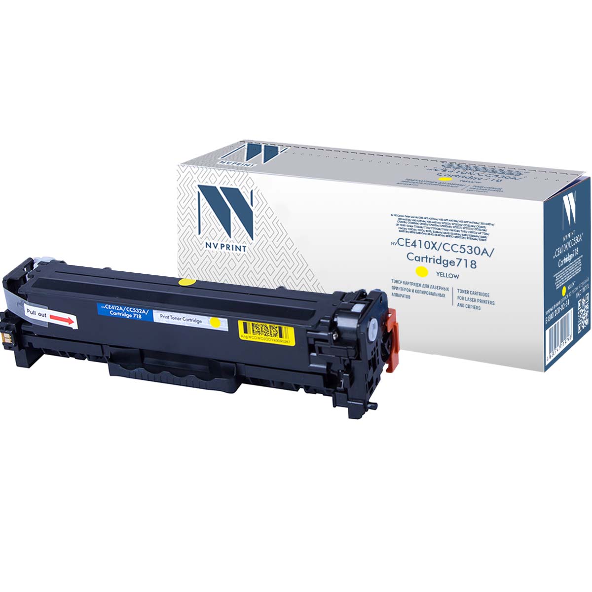 -/ Тонер-картридж NVP NV-CE412A/CC532A/NV- 718 Yellow универсальные для HP/Canon Color LaserJet 300 MFP M375nw/ 400 MFP M475dn/ 400 MFP M475dw/ 300 M351a/ 400 M451dn/ 400 M451dw/ 400 M451nw/ CP2024/ CP2024n/ CP2024dn/ CP2025/ CP2025n/ CP2025dn/ CP2026/ CP2026n/ CP2026dn/ CP2027/ CP2027n/ CP2027dn/ LBP 7200 i-Sensys 7200cdn/ 7210/ 7210Cdn/ 7660/ 7660Cdn/ 7680/ 7680Cx/ MF 720C/ 724Cdw/ 728Cdw/ 729Cx/ 8330/ 8330cdn/ 8340/ 8340Cdn/ 8350/ 8350cdn/ 8360/ 8360Cdn/ 8380/ 8380Cdw/ 8540/ 8540Cdn/ 8550C/ 8