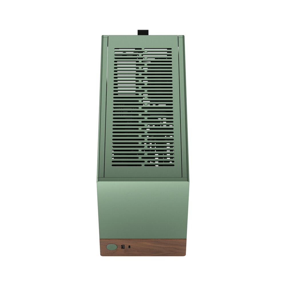 Корпус без блока питания/ Case Fractal Design Terra, Mini-Tower, no fans, 1xUSB-A 3.0 + 1xUSB 3.2 Type-C, SFX PSU Support, mITX Jade
