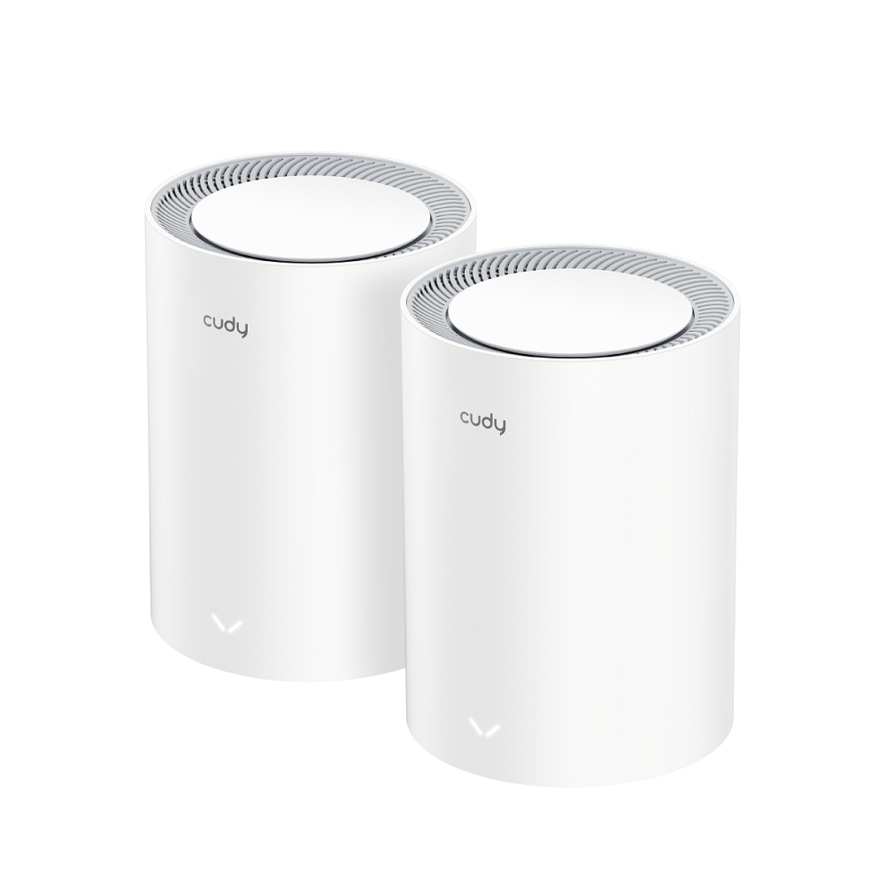 Wi-Fi Mesh-система/ AX3000 Wi-Fi 6 Mesh 2.5G Solution 2-Pack, Dual-Band,  Chipset MT7981BA+MT7976CN+RTL8221B, 802.11ax/ac/a/b/g/n,  2402Mbps at 5GHz + 574Mbps at 2.4GHz,  2.5G WAN+GE LAN, 5 internal antennas,  MU-MIMO, DDNS, Zerotier/Wireguard/OpenVPN/IPSec/L2TP/PPTP VPN, DNS over Cloudflare/Google/Quad9, IPv6, Seamless Roaming, WPA3, TR069/TR098/TR111/TR181,easyMesh R3 Optional,  Ver 2.0, Cudy Mesh, Cudy APP