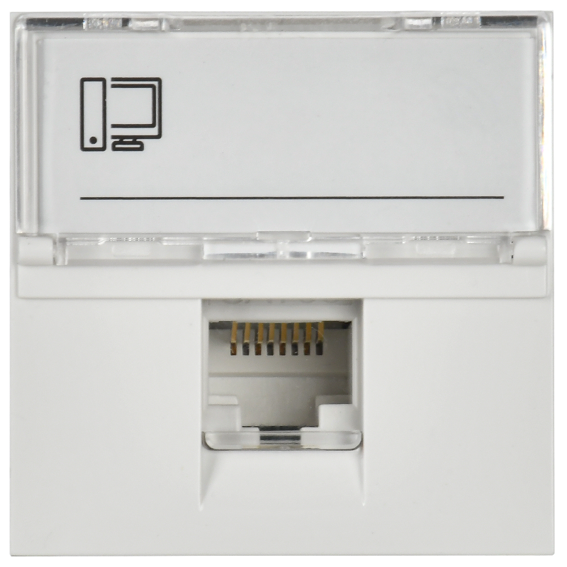 PRIMER РКИ-20-00-П-6 Розетка RJ45 кат.6 (2 мод.) бел. IEK