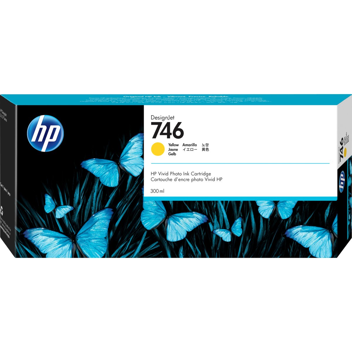 HP  P2V79A Картридж HP 746 струйный желтый {HP DesignJet Z6/Z9+ series, (300 мл)}