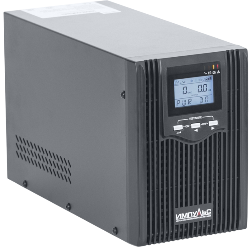 Импульс ИБП Юниор ПРО 2 {2000 ВА/1600 Вт, LCD, USB, RJ-45/RJ-11, слот для SNMP, АКБ 3х9Ач, IEC-C13 +  SCHUKOx2},черный [00-КБ002801] JT20201
