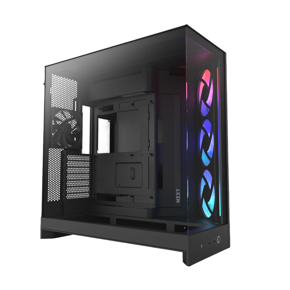 Корпус NZXT CM-H92FB-R1 H9 Flow RGB, Midi-Tower, 3x140мм+1x120мм RGB, E-ATX