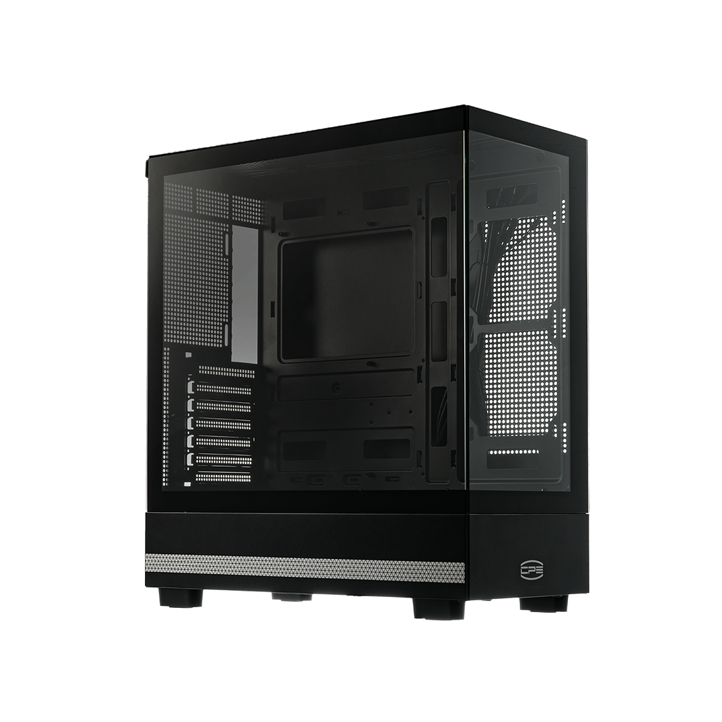 Корпус без блока питания/ Case PCCooler C3 Q500 BK, Midi-Tower, TG, no fans, 1xUSB 3.0 + 1xUSB 2.0 + 1xUSB-C, ATX, mATX, mITX Black