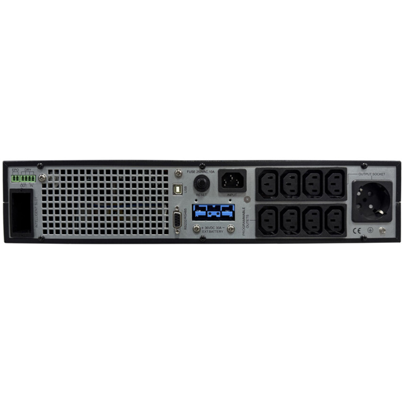Systeme Electric Smart-Save Online SRTSE, 2 поколения 1000 ВА/Вт, 2U, 8 C13+1 Schuko, USB, RS-232, сухиеконтакты