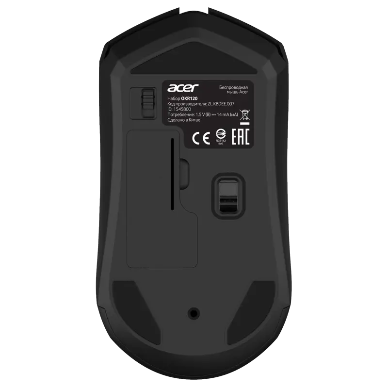 Набор клавиатура+мышь/ Беспроводной набор (клав+мышь) ACER OKR120 Wireless 2.4G combo set black