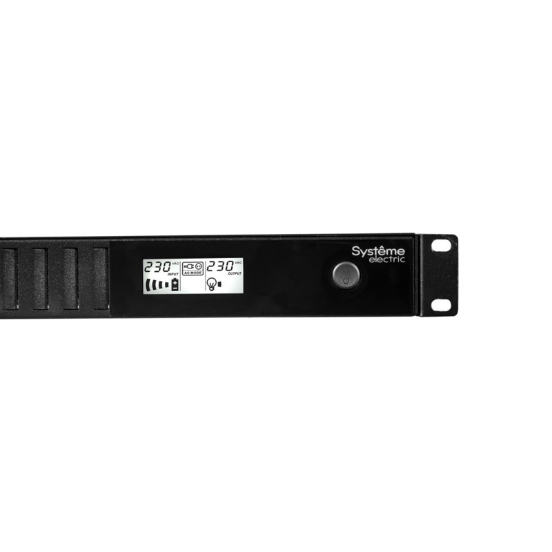 ИБП Systeme Electric Smart-Save SMT 750 ВА, монтаж в стойку 1U, 230 В, 4 розетки IEC C13, SmartSlot, AVR, LCD, USB HID