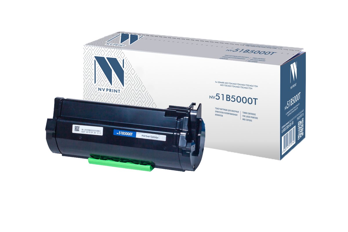 Картридж NVPrint совместимый NV-51B5000T для Lexmark MX317dn/MS317dn/MX417de/MS417dn/MX517de/MS517dn/MX617de/MS617dn (2500k)