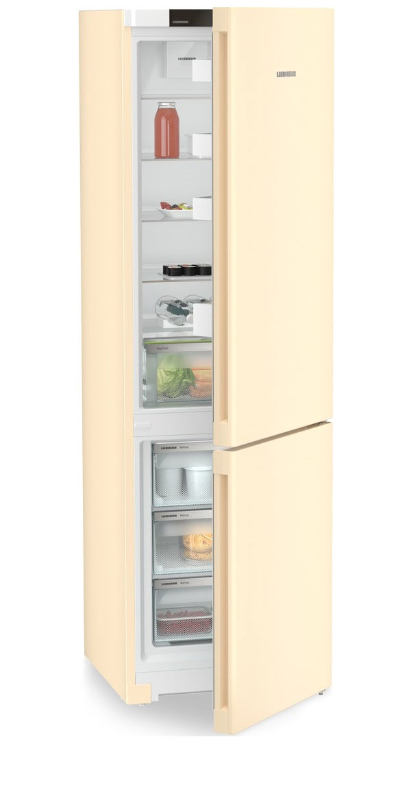 Холодильники LIEBHERR/ Pure, EasyFresh, МК NoFrost, 3 контейнера МК, в. 201,5 см, ш. 60 см, г. 67.5 см, класс ЭЭ A, внутренние ручки, бежевый цвет