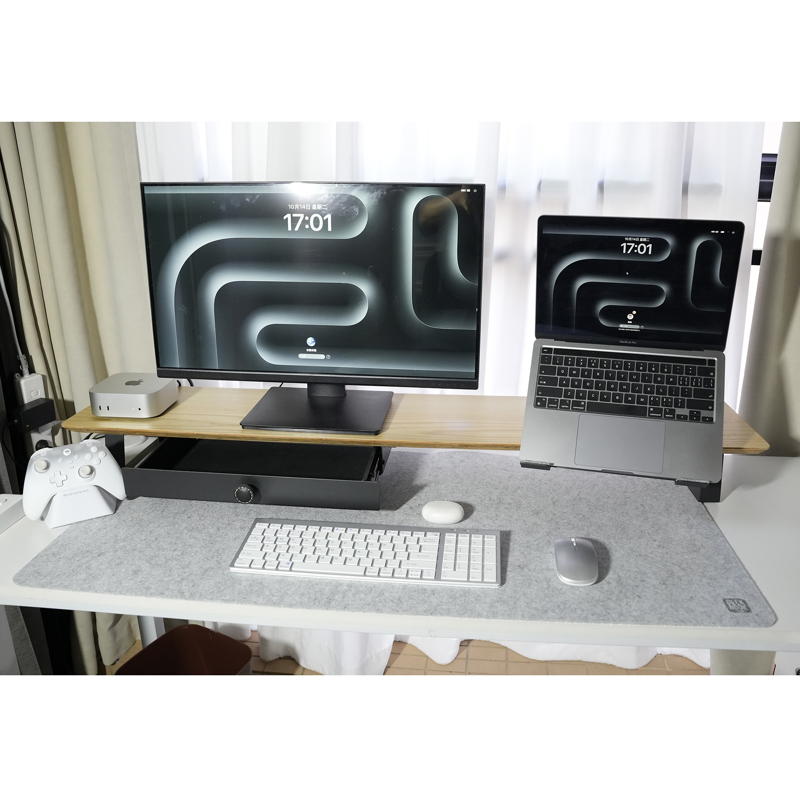 Подставка под монитор/ Monitor stand GEEK NOOK Focus Station 116x9x23 cm, Oak