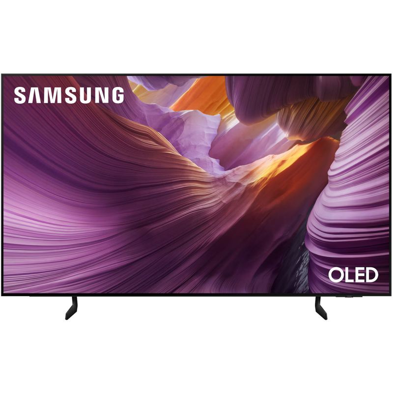 Телевизор 77'' Samsung/ 77", OLED, Ultra HD, Tizen Smart TV, 120 Hz, HDR10+, Wi-Fi, Voice, DVB-T2/C/S2, Bluetooth, CI+(1.4), FreeSync Premium, 2.0Ch 20W, OTS Lite, 4HDMI, 2USB, Black 2025