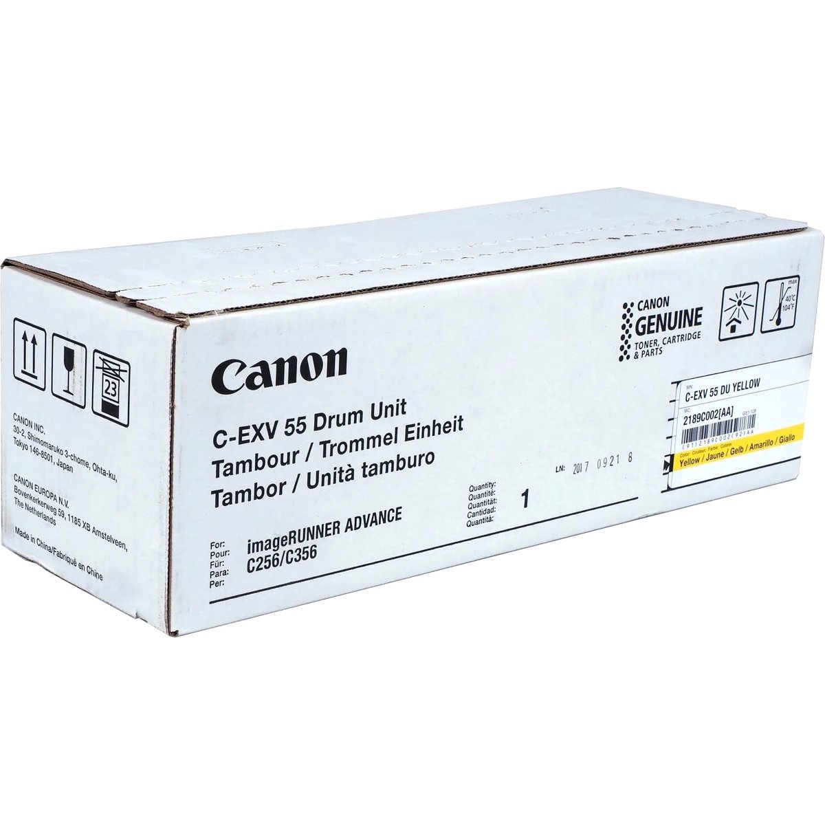 Фотобарабан Canon C-EXV 55 DU Y EUR SZH для CANON iR ADVANCE C256/356iF II 2189C002