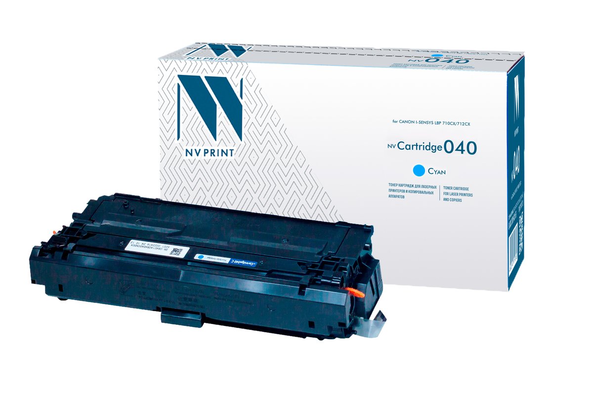 Картридж лазерный NVPrint совместимый NV-040 Голубой для Canon i-SENSYS LBP 710Cx/712Cx (5400k)