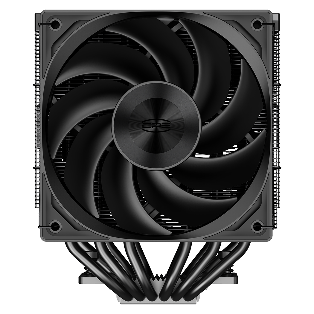 Кулер для процессора/ CPU Cooler PCCooler RZ620 BK (260W, 4-pin PWM, 157.5mm, Al/Cu, 6x6mm, 2x120mm, 86.73CFM, 32dBA, 2000RPM, S: 1851/1700/1200/115X, AM5/AM4, black)