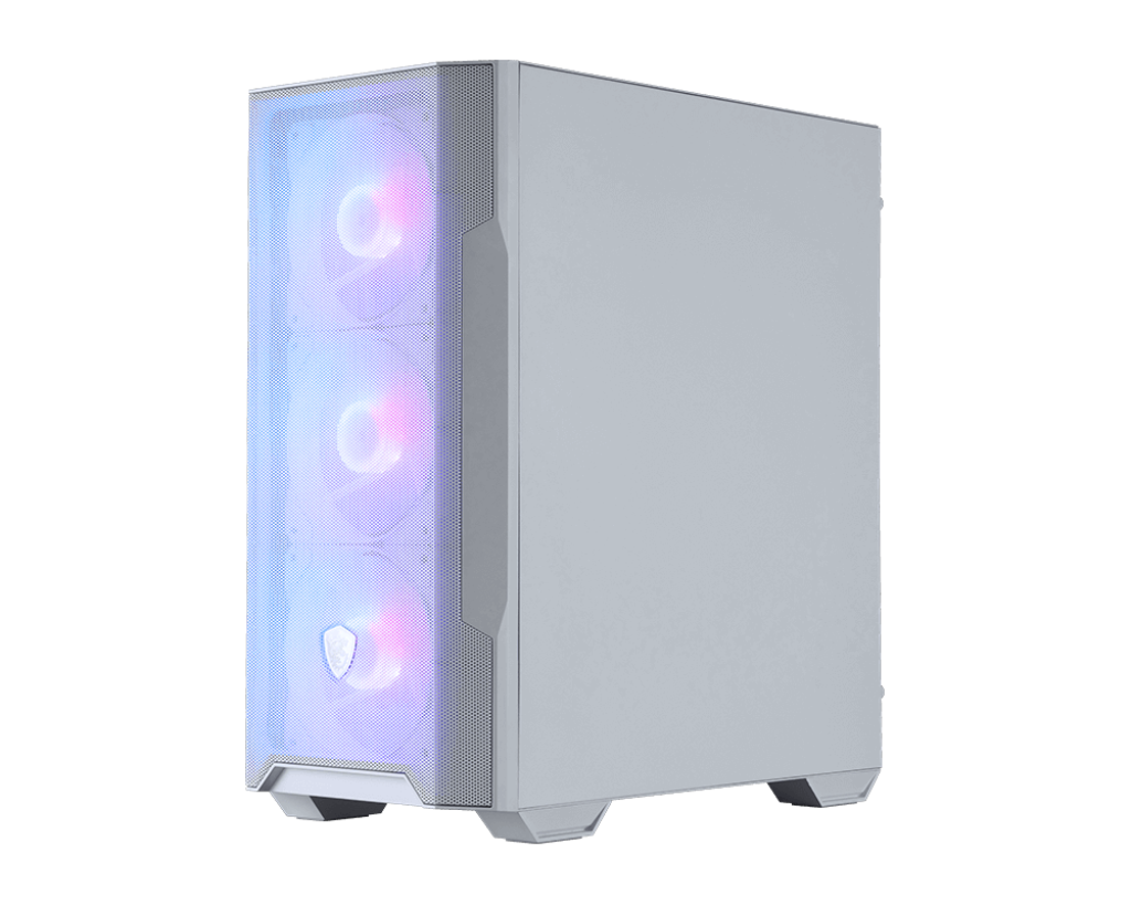 Корпус MSI MAG FORGE M100R WHITE Mini-Tower, MATX, 1xUSB 3.0, 2xUSB 2.0, 4x120mm ARGB Fan, ARGB Control Board, Tempered Glass Window, Brown Box (932220) (306-7G20W24-HH9)