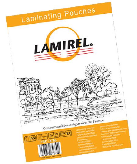 Пленка для ламинирования  Lamirel А5, 100мкм, 100 шт.