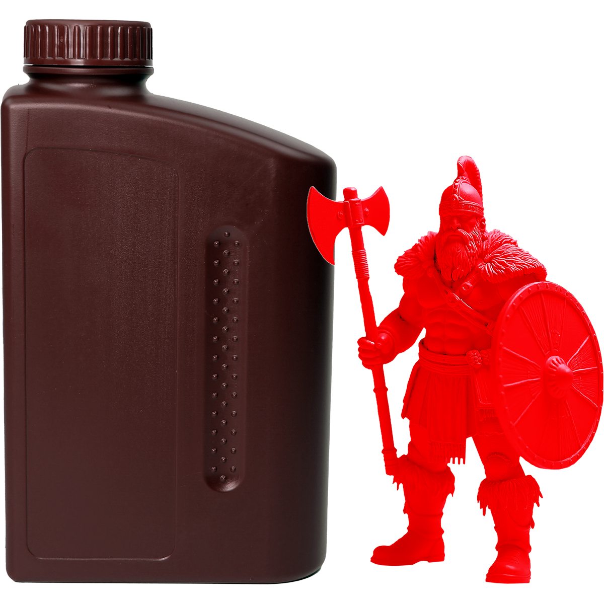 -/ Фотополимерная смола NVPRINT Standard Resin Clear Red для 3D печати 1 кг (бут)