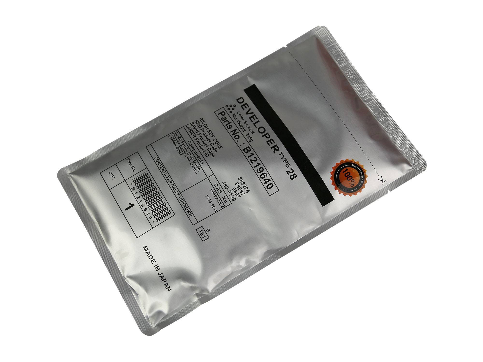 Девелопер для RICOH Aficio 1015/2015/2018/2020/1022/ MP1500/MP1600/MP2000/MP2500 (Type 28) 345г/пак, (B121-9640) CET