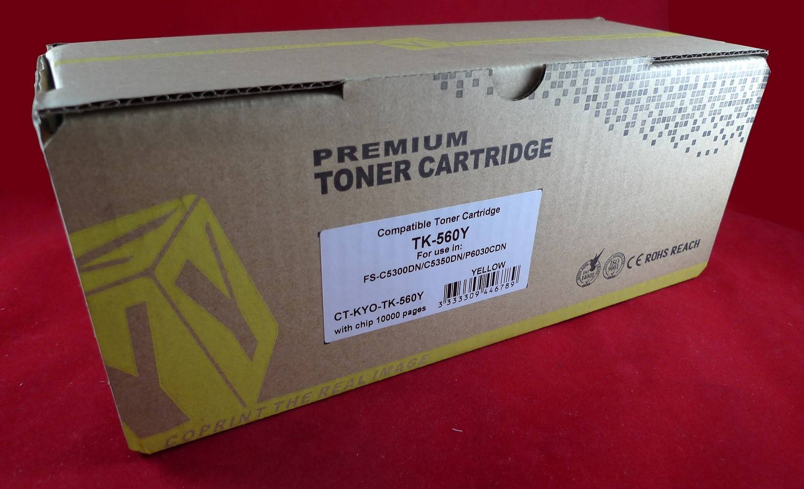 Тонер-картридж для Kyocera FS-C5300DN/C5350DN/P6030CDN TK-560Y yellow 10K ELP Imaging®