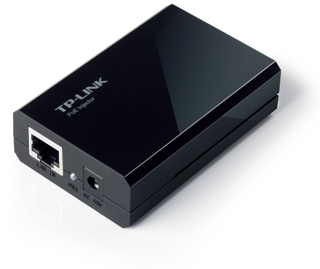 TP-Link PoE Injector Adapter. PORT: 1× Gigabit PoE Port, 1× Gigabit Non-PoE Port. SPEC: 802.3af Compliant, Data and Power Carried over The Same Cable Up to 100 Meters, Plastic Case, Pocket Size (POE150S)