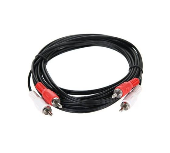 Кабель соединительный 2xRCA (M) - 2xRCA (M) черный 3m, Telecom <TAV7158-3M>