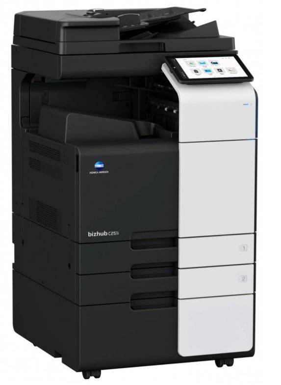 МФУ лазерное цветное Konica Minolta bizhub C251i (SRA3, 8Гб, 25 стр/мин, дуплекс, сеть, 256Гб(SSD),10,1" панель, 2x500 л