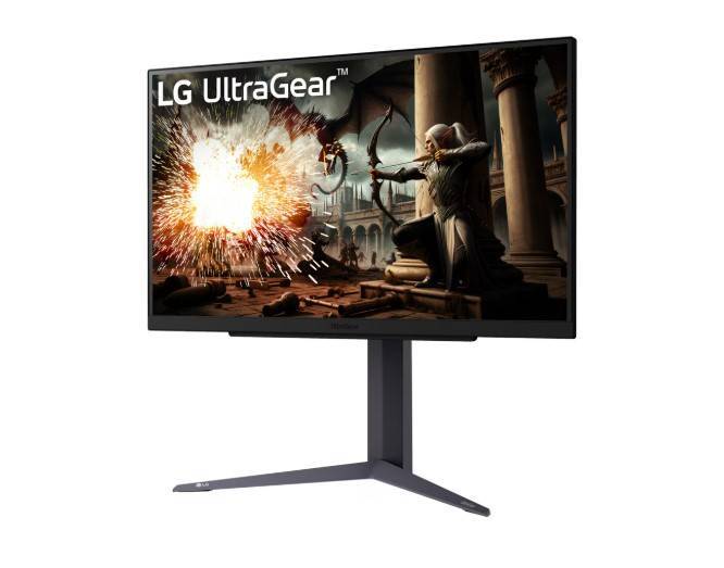 МОНИТОР 27" LG 27GS75Q-B Black с поворотом экрана (IPS, 2560x1440, 200Hz, 1 ms, 178°/178°, 300 cd/m, 1000:1, +2хHDM)