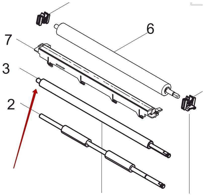 302LV94180  Ролик регистрации KYOCERA