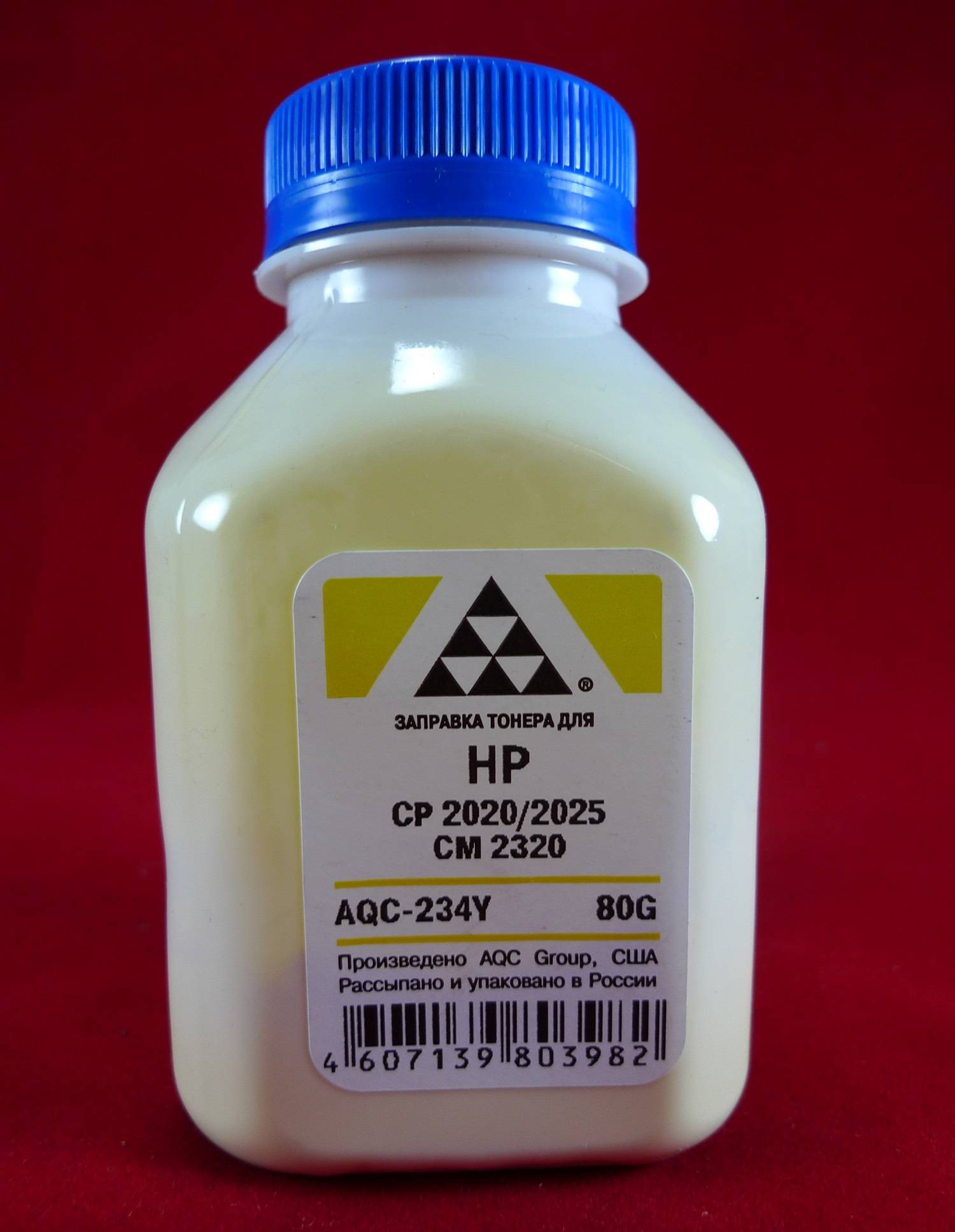 Тонер для картриджей CC532A/CE412A Yellow (фл. 80г) AQC-США фас.Россия