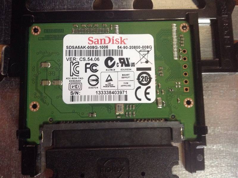 CE988-67907 Жесткий диск 8Gb SSD HP LJ  M601/M602/M603 (CE988-67907) OEM