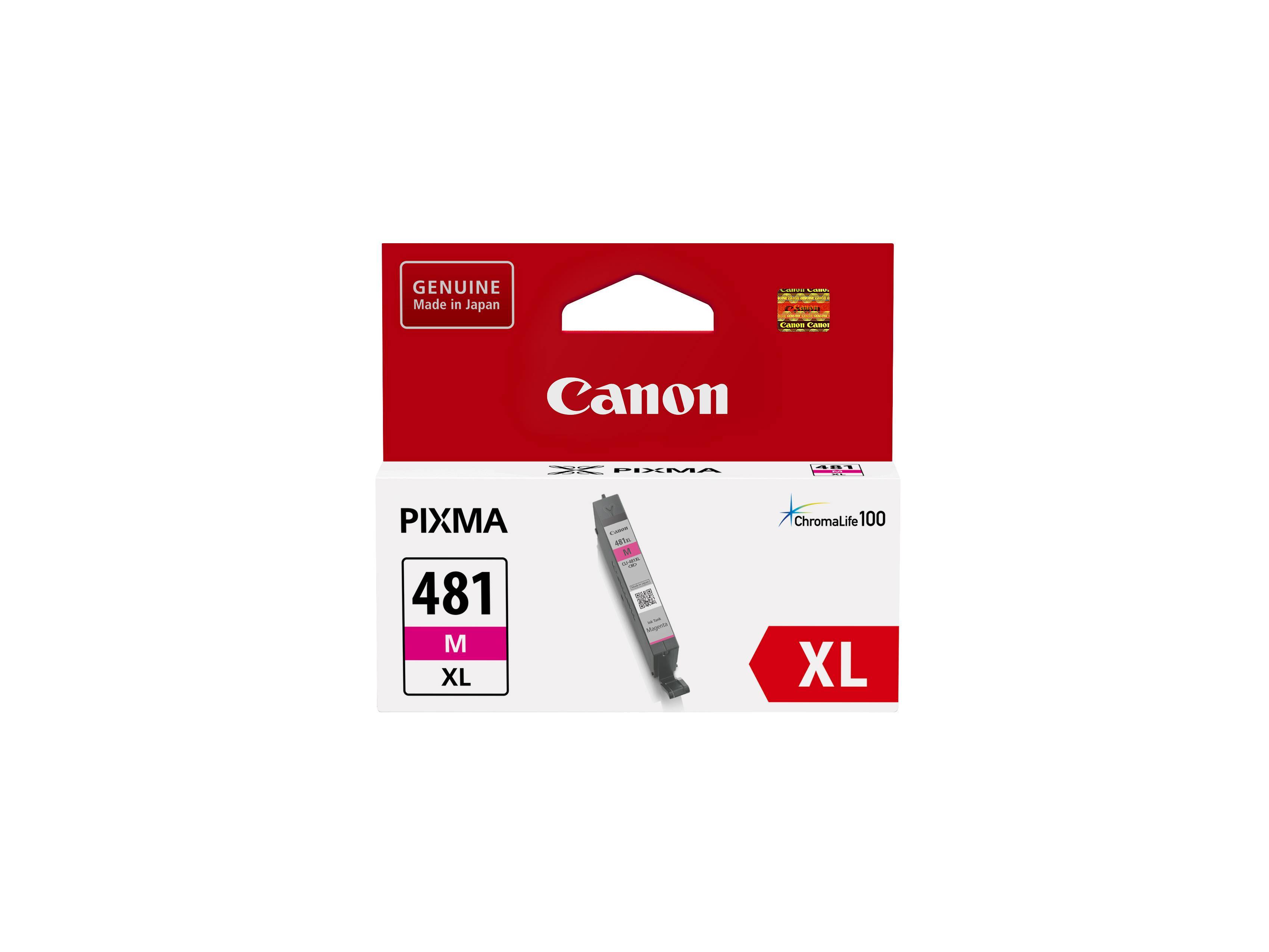 Картридж струйный Canon CLI-481XL M 2045C001 пурпурный оригинальный повышенной емкости
