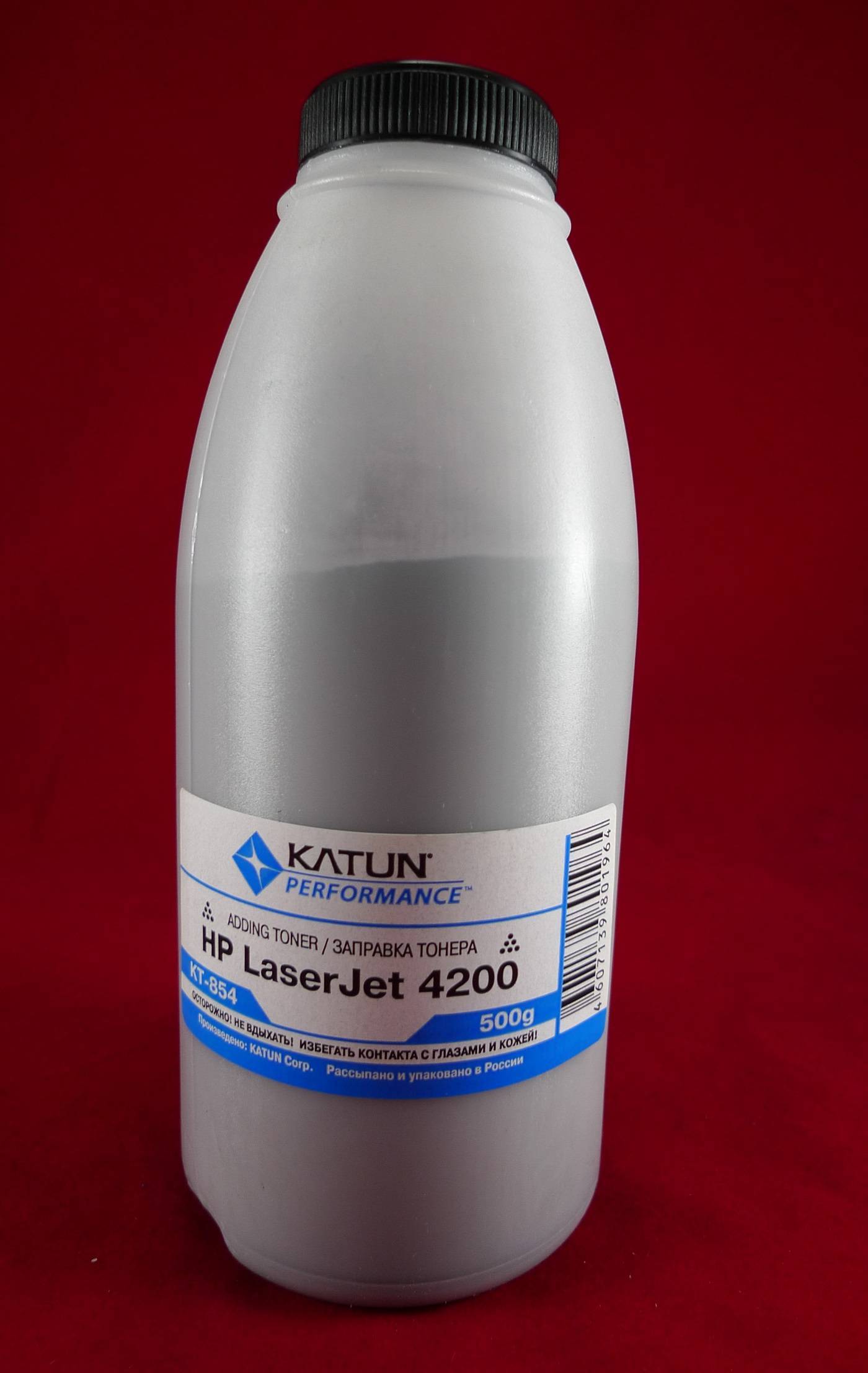 Тонер для картриджей Q1338A,Q5942A,Q7516A,CZ192A,CE255X,CRG-724H (фл. 500г) Katun фас.Россия