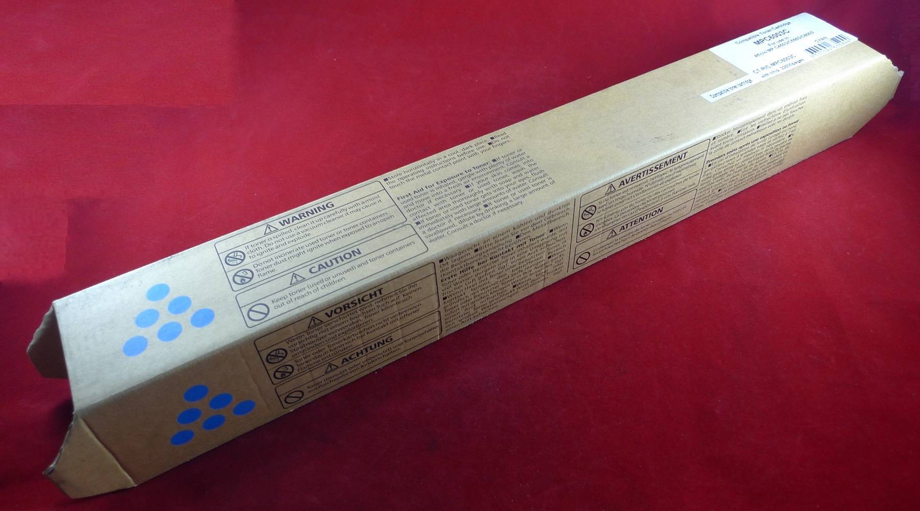 Тонер-картридж Ricoh Aficio MP C4503/C4504/C5503/C5504/C6003/C6004, type MPC6003E cyan (туба, 450г) ELP Imaging®